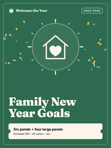 Family New Year Goals cover