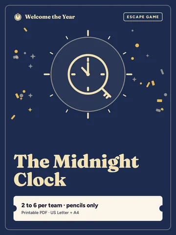 The Midnight Clock: New Year's Eve Escape Game cover
