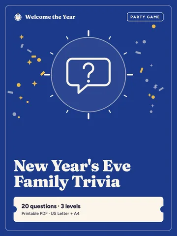 New Year's Eve Family Trivia cover