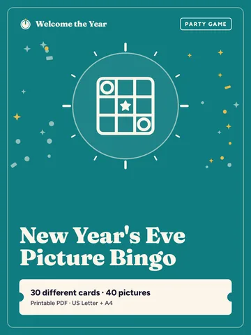 New Year's Eve Picture Bingo cover