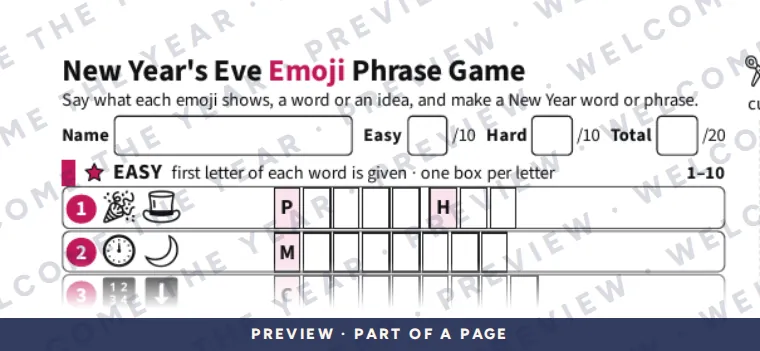 Preview: 2-up sheet: two copies to cut apart, printed sideways